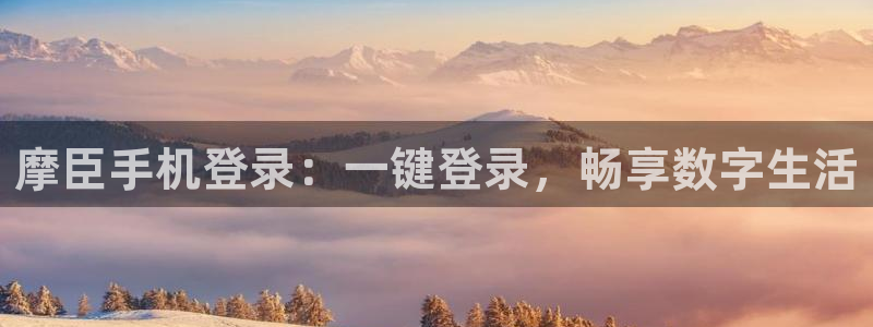 长运平台体育2官网入口：摩臣手机登录：一键登录，畅享数字生活