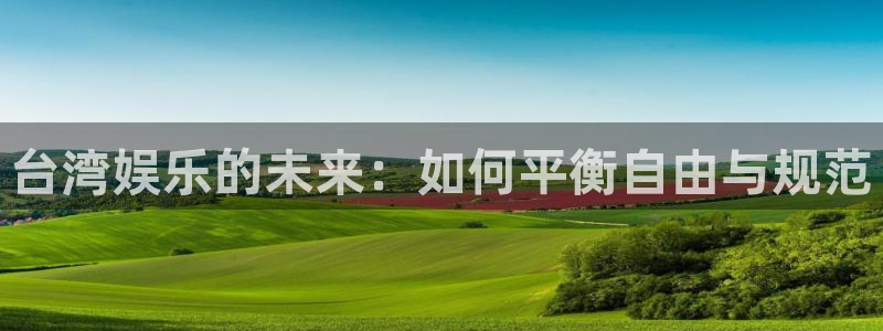 长运平台是啥：台湾娱乐的未来：如何平衡自由与规范