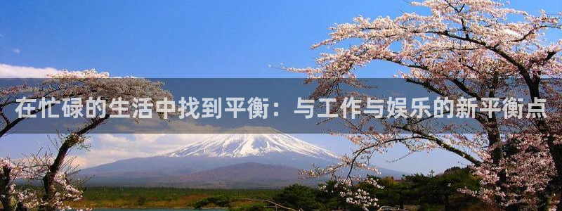 长运平台登录：在忙碌的生活中找到平衡：与工作与娱乐的新平衡点
